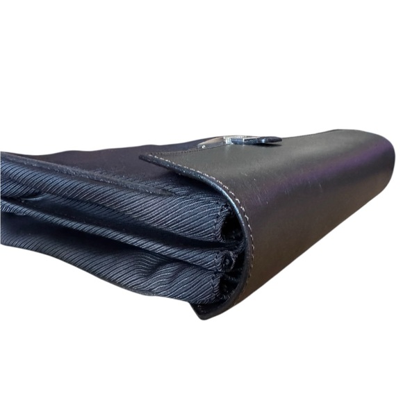 Dunhill Black Clutch with Wristlet NWOT - Picture 8 of 12